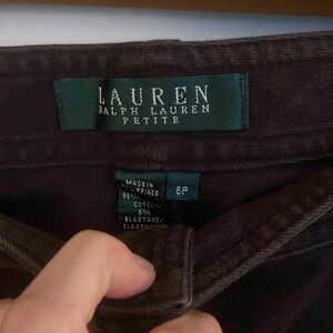 Lauren by Ralph Lauren 6P Dark Brown Pants